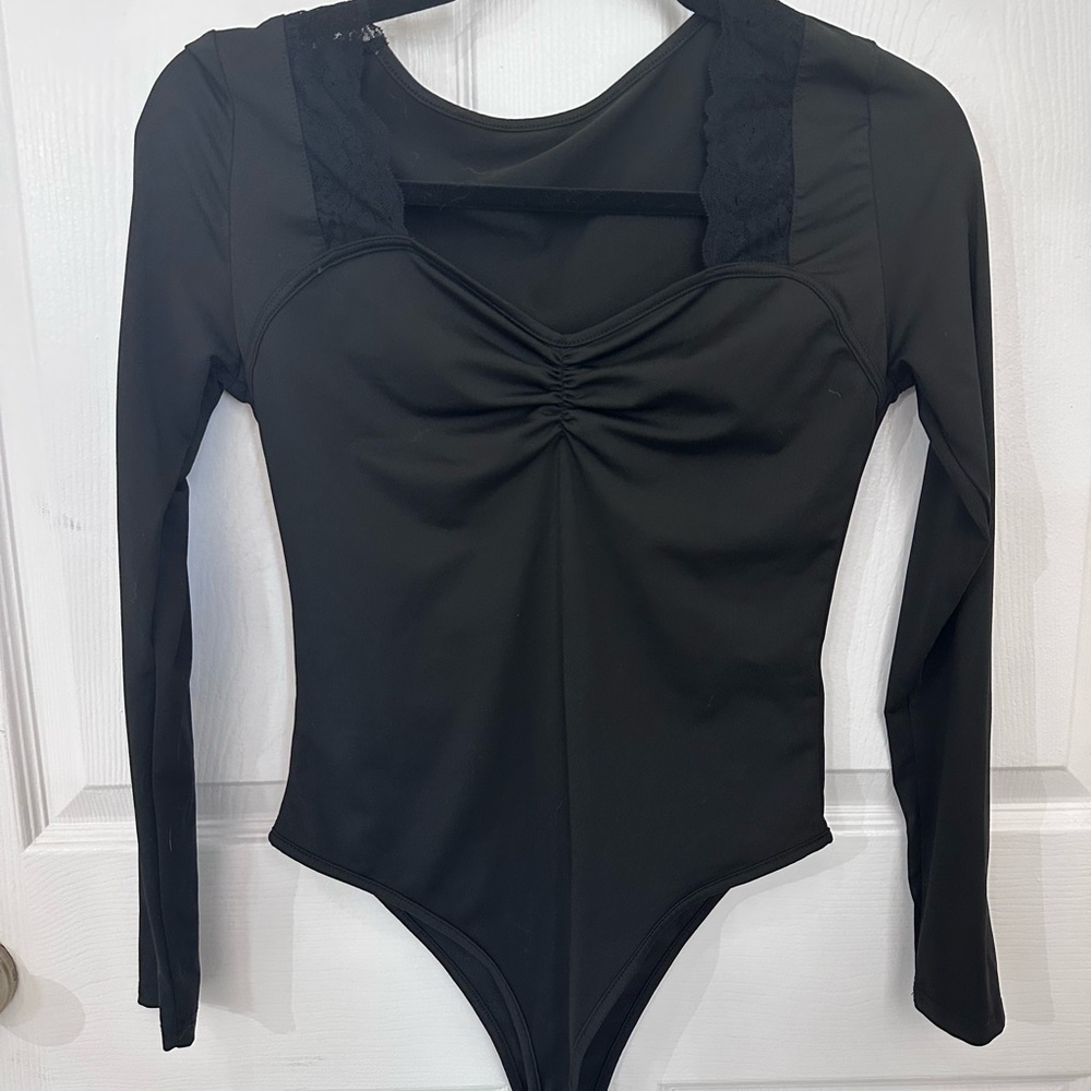 Black Long Sleeve Bodysuit